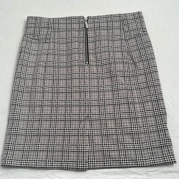 MICHAEL Michael Kors multicolor gray white black plaid stretch pencil skirt - Picture 5 of 12